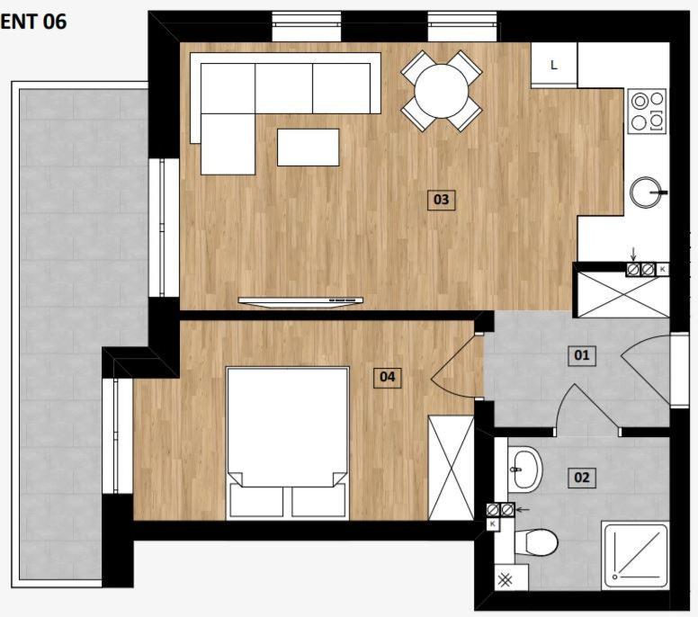 Apartament Baltic Residence Pobierowo Dış mekan fotoğraf
